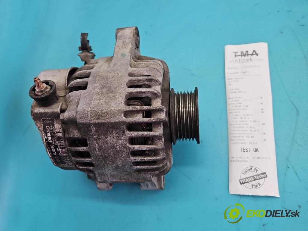 Toyota Yaris I 1999-2005 1.0 vvti 65 HP manual 48 kW 998 cm3 3- Alternator 27060-0J030 (Alternátor)