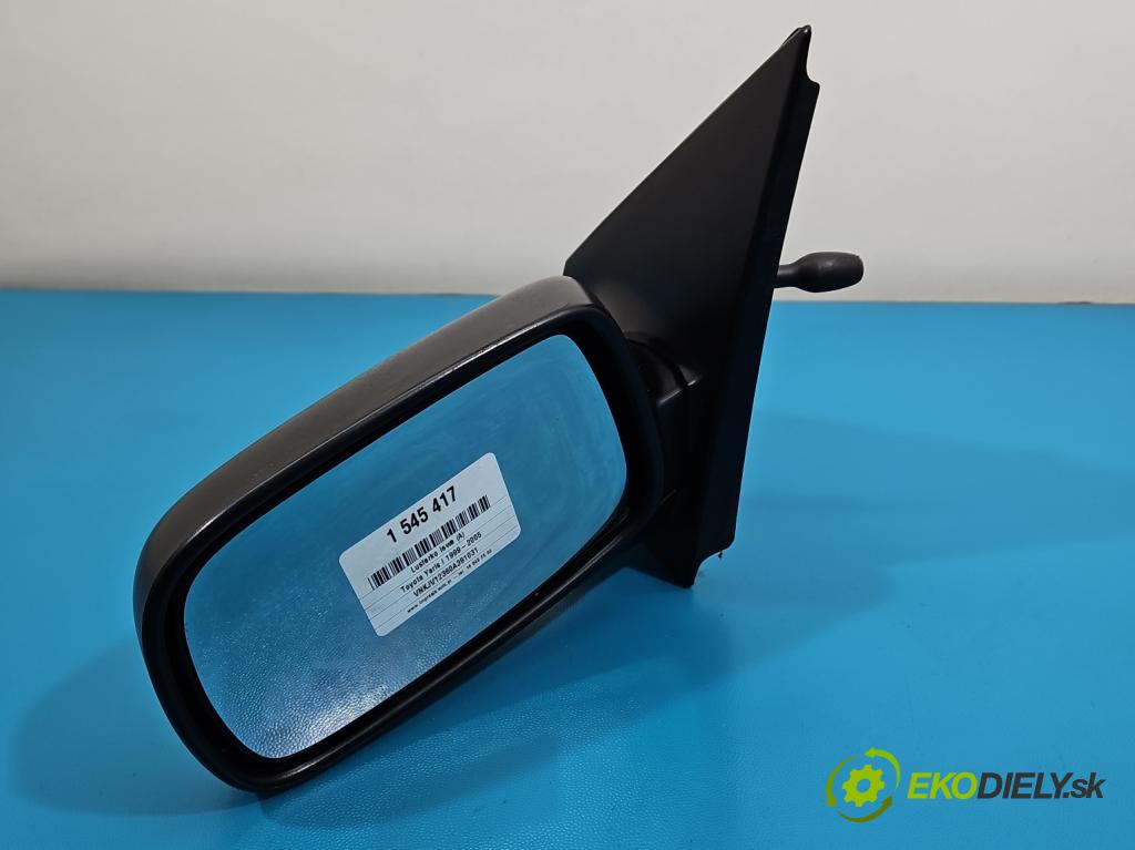 Toyota Yaris I 1999-2005 1.0 vvti 65 HP manual 48 kW 998 cm3 3- zrkadlo ľavé  (Kľučka dverí ostatné)