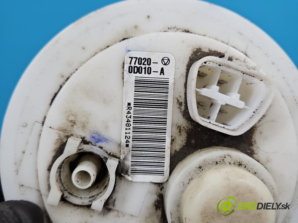 Toyota Yaris I 1999-2005 1.0 vvti 65 HP manual 48 kW 998 cm3 3- čerpadlo palivo 77020-0AD010-A