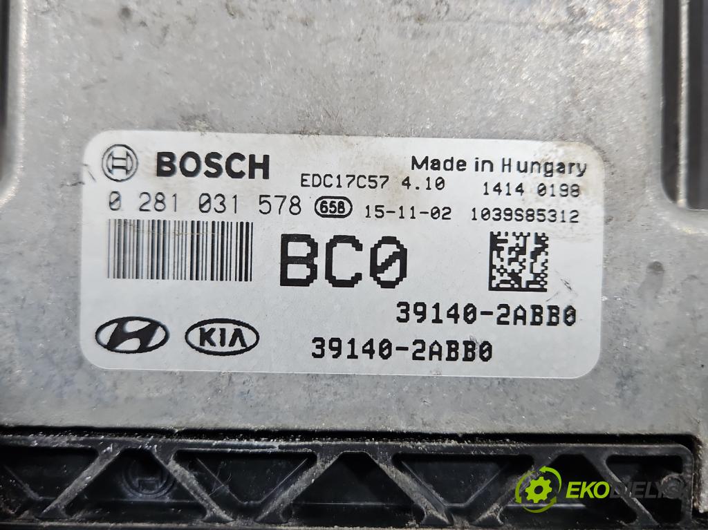 Hyundai I30 II 2012-2016 1.6 crdi 110 HP manual 81 kW 1582 cm3 5- riadiaca jednotka motora 0281031578