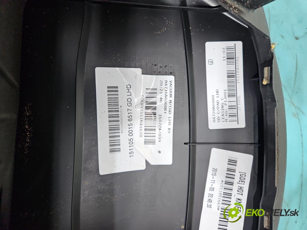 Hyundai I30 II 2012-2016 1.6 crdi 110 HP manual 81 kW 1582 cm3 5- kokpit,pristrojová doska rozdeľovacia