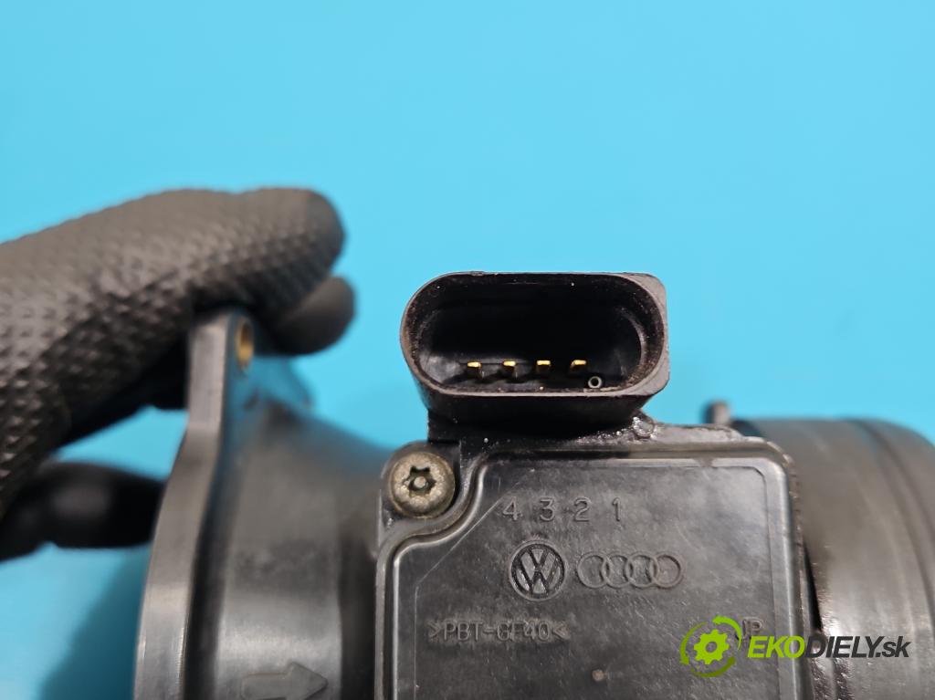 Vw Golf IV 1997-2003 1.6 sr 101 HP manual 74 kW 1595 cm3 5- průtokoměr: 06A906461B (Váha vzduchu)