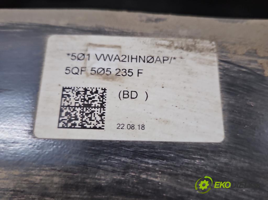 Skoda Kodiaq I 2.0 tdi 150 hp automatic 110 kW 1968 cm3 5- zadní výztuha 5QF505235F (Zadní výztuha)