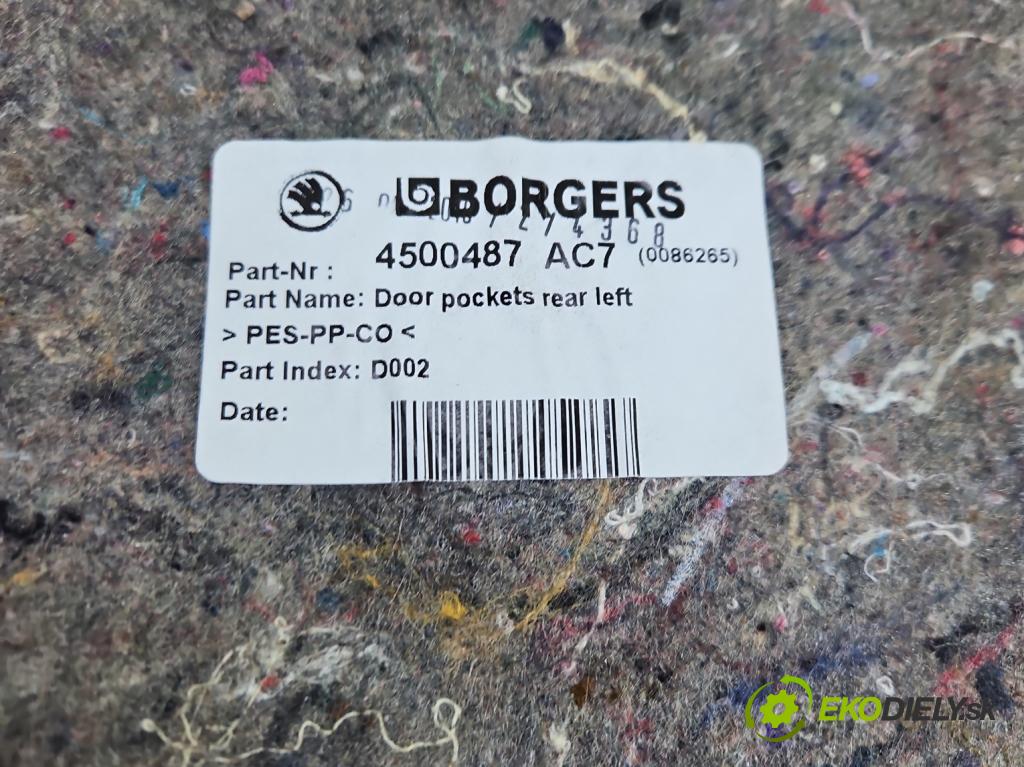 Skoda Kodiaq I 2.0 tdi 150 hp automatic 110 kW 1968 cm3 5- Tapacír: dveře zadní levé