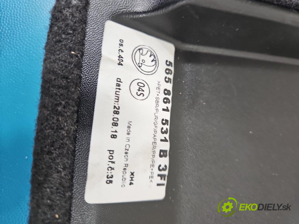 Skoda Kodiaq I 2.0 tdi 150 HP automatic 110 kW 1968 cm3 5- koberec do auta kufra: 565861531B