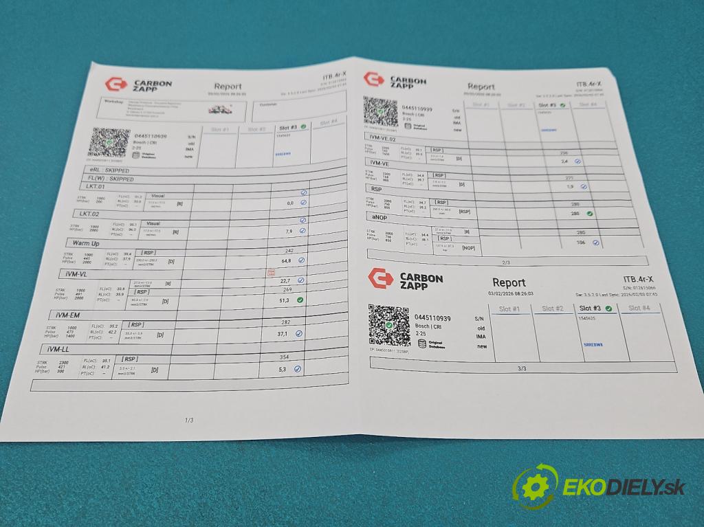 Renault Trafic III 2014 - 2.0 dci 120 HP manual 88 kW 1997 cm3 5- vstrek 0445110939 (Vstrekovač paliva)