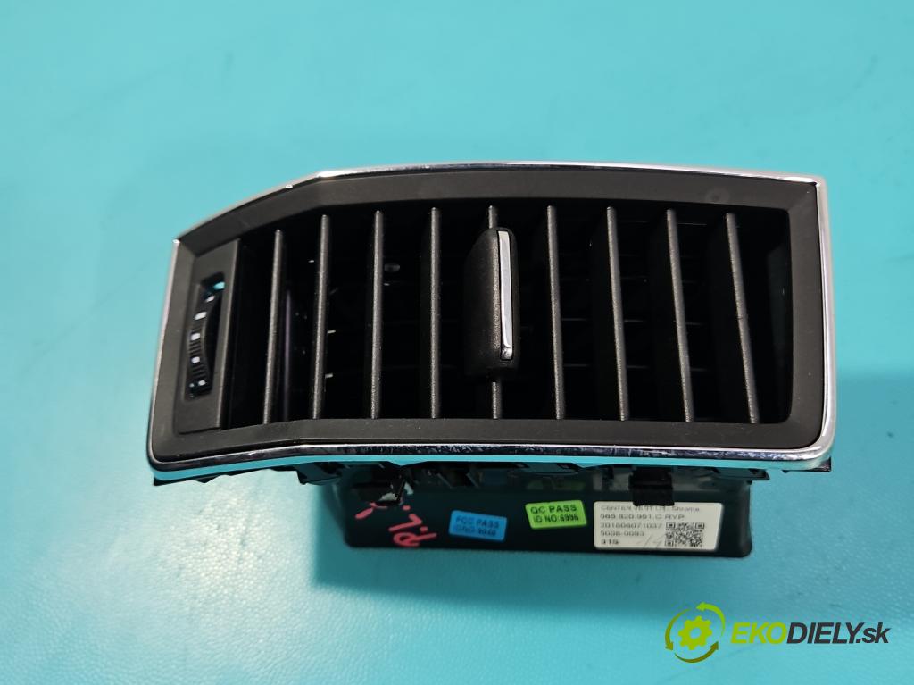 Skoda Kodiaq I 2.0 tdi 150 HP automatic 110 kW 1968 cm3 5- Mřížka: kúrenia stredová 565820951C (Mriežka kúrenia (fukár))