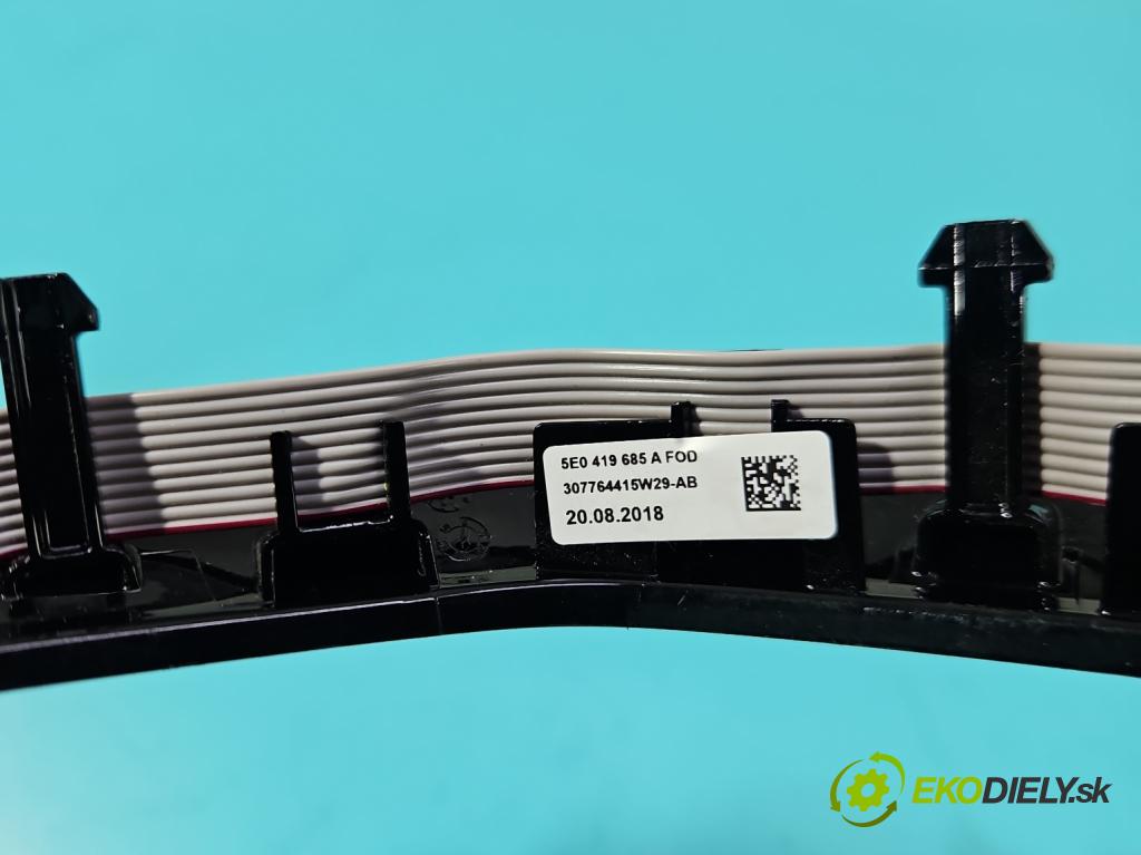 Skoda Kodiaq I 2.0 tdi 150 HP automatic 110 kW 1968 cm3 5- prepínač multifunkční: řízení: 3V0919719E (Prepínacie páčky pod volantom)