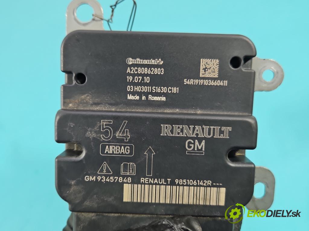 Renault Trafic III 2014 - 2.0 dci 120 HP manual 88 kW 1997 cm3 5- riadiaca jednotka vankúše: 985106142R