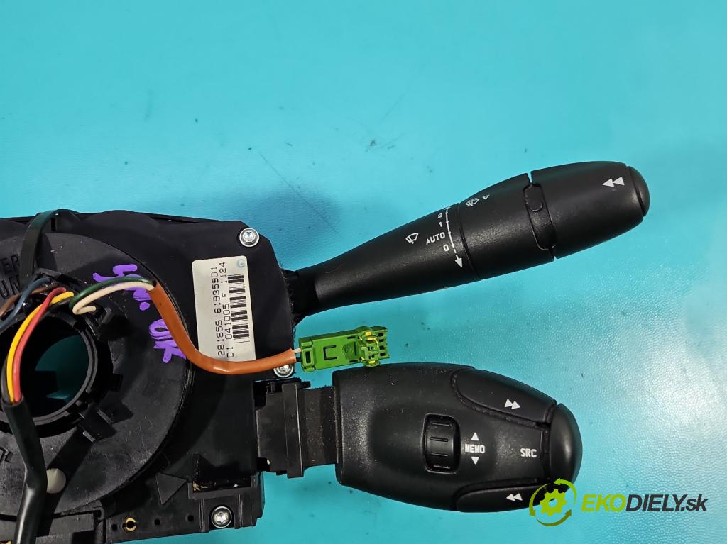 Peugeot 407 1.6 hdi 109 HP manual 80 kW 1560 cm3 4- prepínač komplex: 96592431XT (Prepínacie páčky pod volantom)