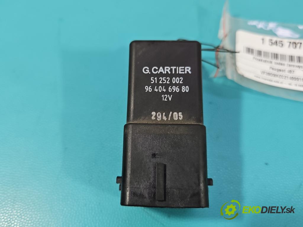 Peugeot 407 1.6 hdi 109 HP manual 80 kW 1560 cm3 4- Relé: svíčky: zařicích: 9640469680 (Relé)