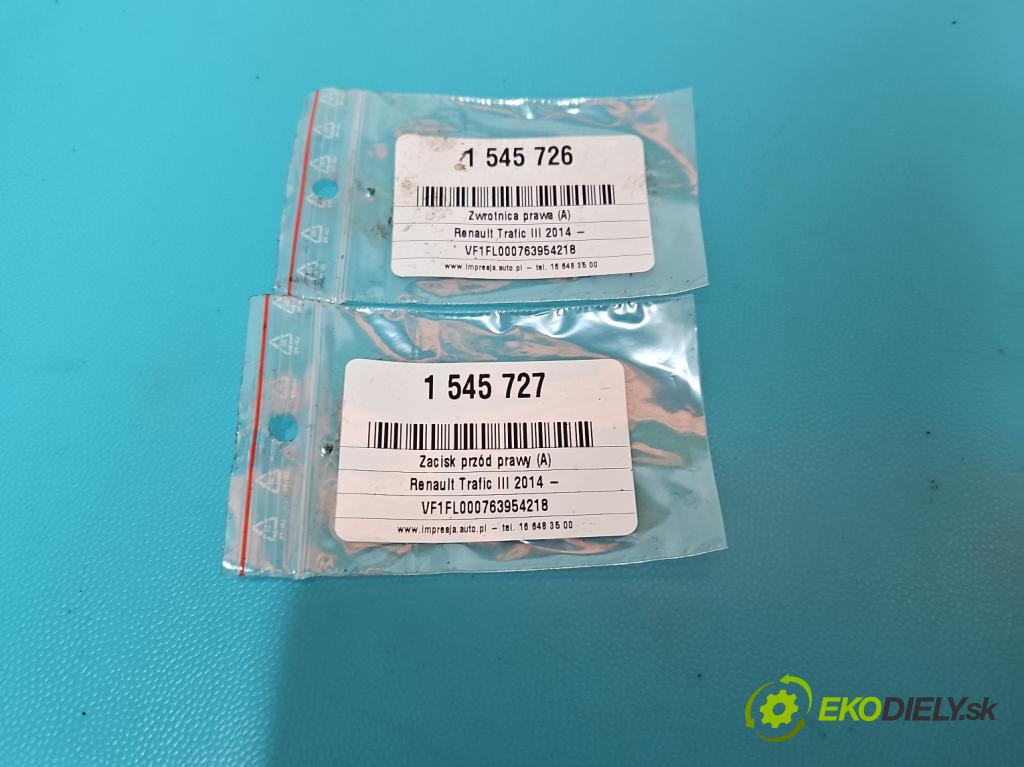 Renault Trafic III 2014 - 2.0 dci 120 hp manual 88 kW 1997 cm3 5- náboj pravé  (Náboj kola)