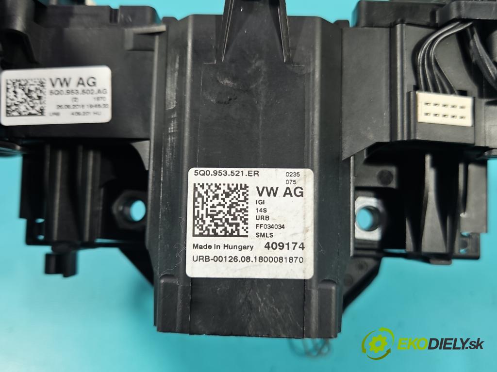 Skoda Kodiaq I 2.0 tdi 150 HP automatic 110 kW 1968 cm3 5- prepínač komplex: 5Q0953521ER (Prepínacie páčky pod volantom)