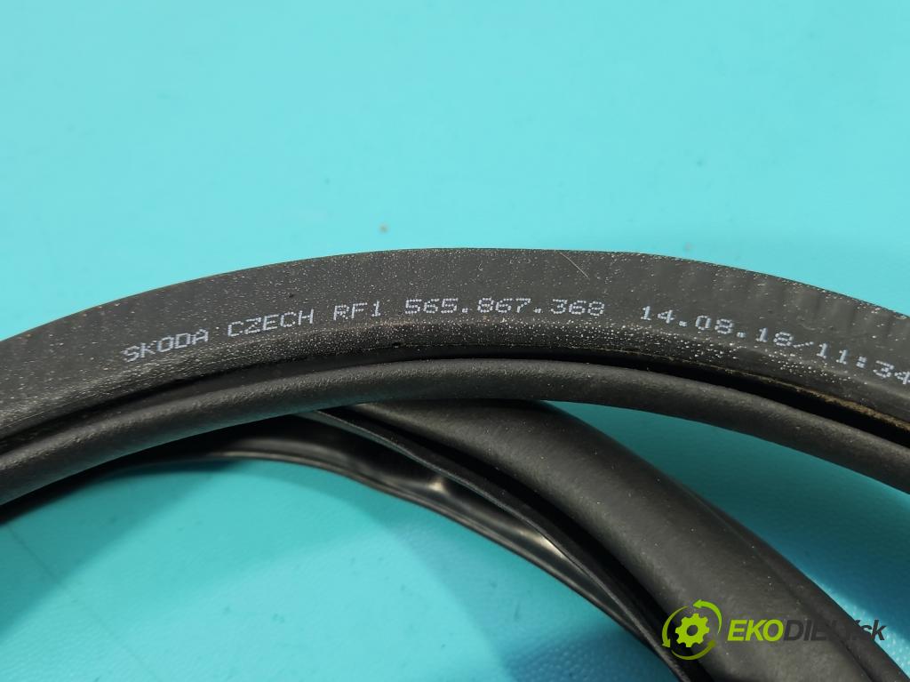 Skoda Kodiaq I 2.0 tdi 150 HP automatic 110 kW 1968 cm3 5- Těsnění: dvere zadné pravé 565867368 (Karoséria ostatné)