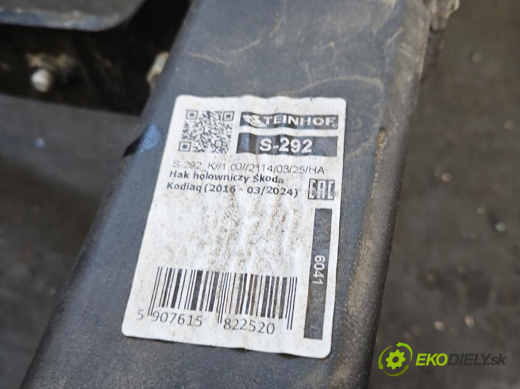 Skoda Kodiaq I 2.0 tdi 150 hp automatic 110 kW 1968 cm3 5- oko tažné  (Tažné zařízení)