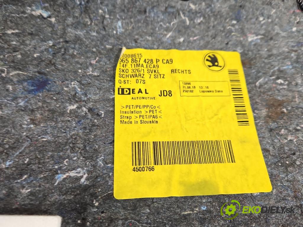 Skoda Kodiaq I 2.0 tdi 150 hp automatic 110 kW 1968 cm3 5- Tapacír: kufra: pravé 565867428P