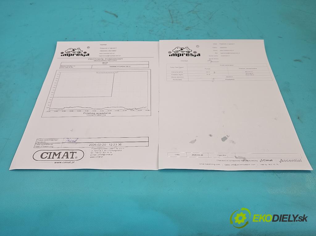 Hyundai I30 II 2012-2016 1.6 crdi 110 HP manual 81 kW 1582 cm3 5- turbodúchadlo, turbo repasovaná 16359700014