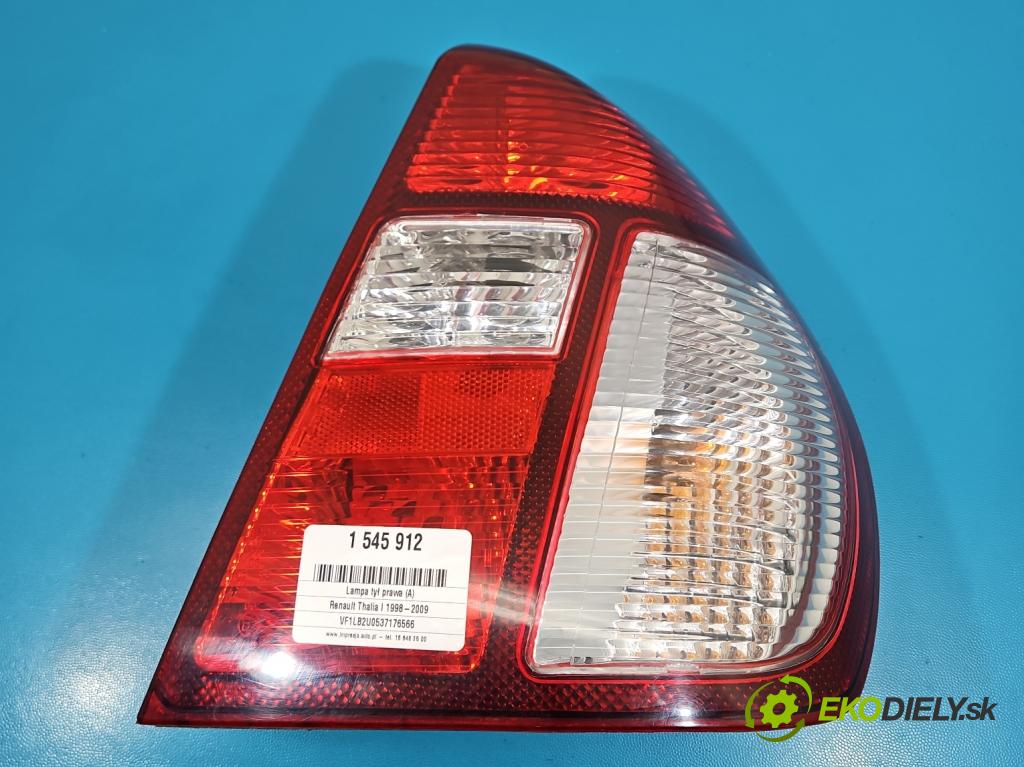 Renault Thalia I 1998-2009 1.2 16V 75 HP manual 55 kW 1149 cm3 4- svetlo / reflektor zadné pravé  (Kľučka dverí ostatné)