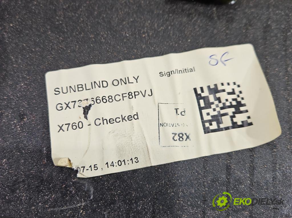 Jaguar XE X760 2015-2024 2.0d 179KM automatic 132 kW 1999 cm3 4- pláto zadní GX7346668CF (Kryt zavazadlového prostoru)