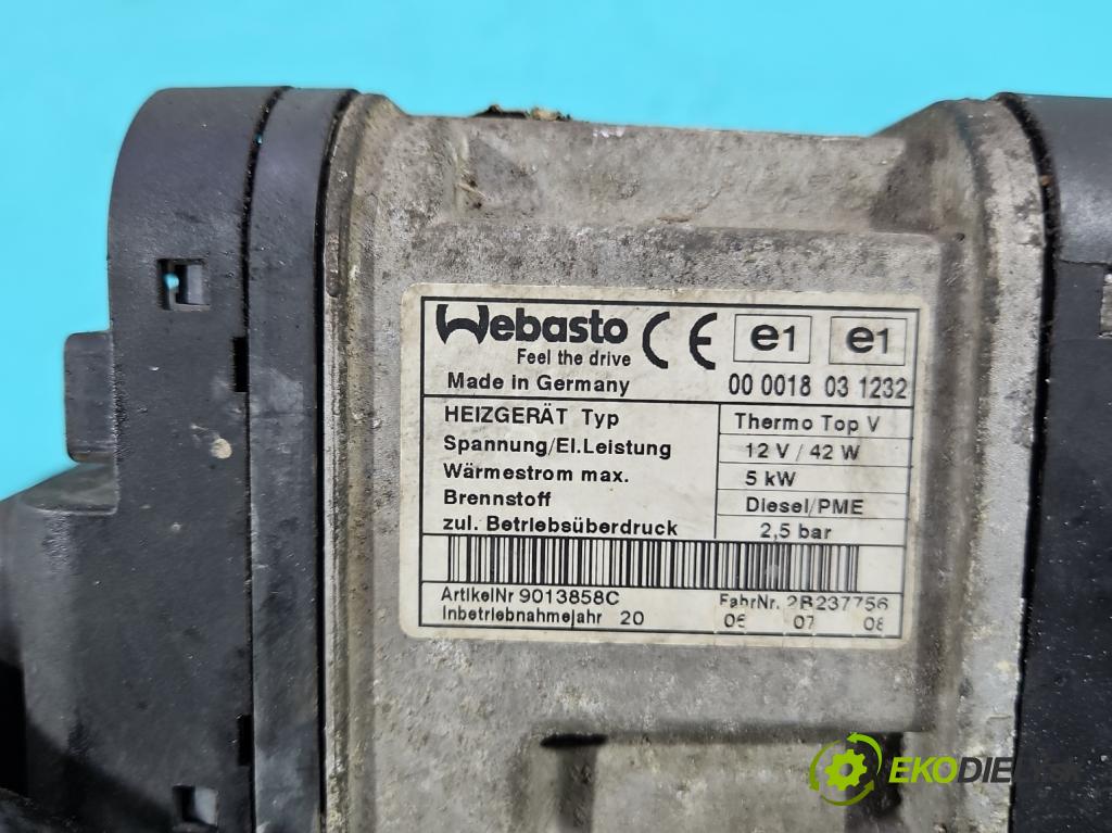 Vw Touran I 2003-2015 2.0 tdi 170 HP automatic 125 kW 1968 cm3 5- Webasto 1K0815065AF (Webasto (nezávislé kúrenie))