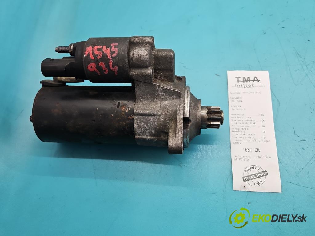 Vw Touran I 2003-2015 2.0 tdi 170 HP automatic 125 kW 1968 cm3 5- štartér  (Štartér)