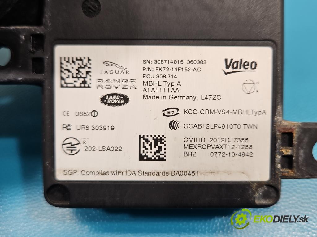 Jaguar XE X760 2015-2024 2.0d 179KM automatic 132 kW 1999 cm3 4- riadiaca jednotka ostatné FK72-14F152-AC