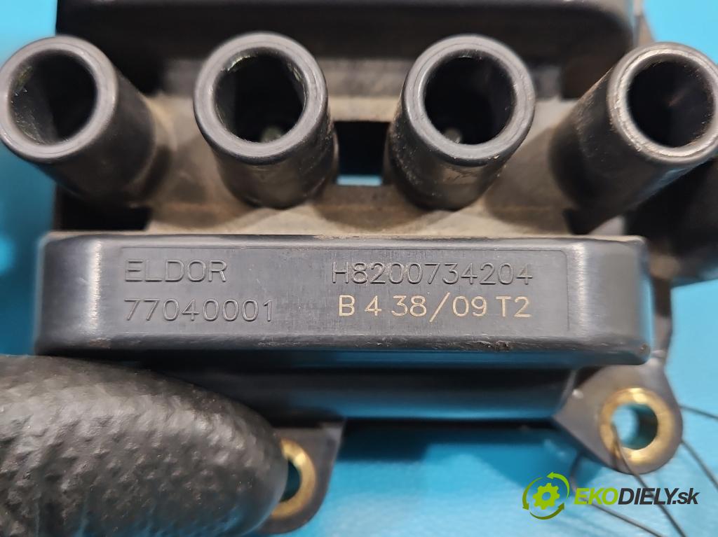 Renault Thalia I 1998-2009 1.2 16V 75 HP manual 55 kW 1149 cm3 4- cievka zapaľovacia 8200702693 (Zapaľovacia cievka)