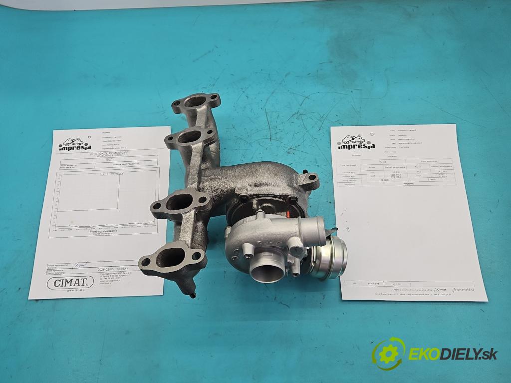 Seat Toledo II 1998-2004 1.9 tdi 110 hp manual 81 kW 1896 cm3 4- Turbodmychadlo repasováno 713673-4