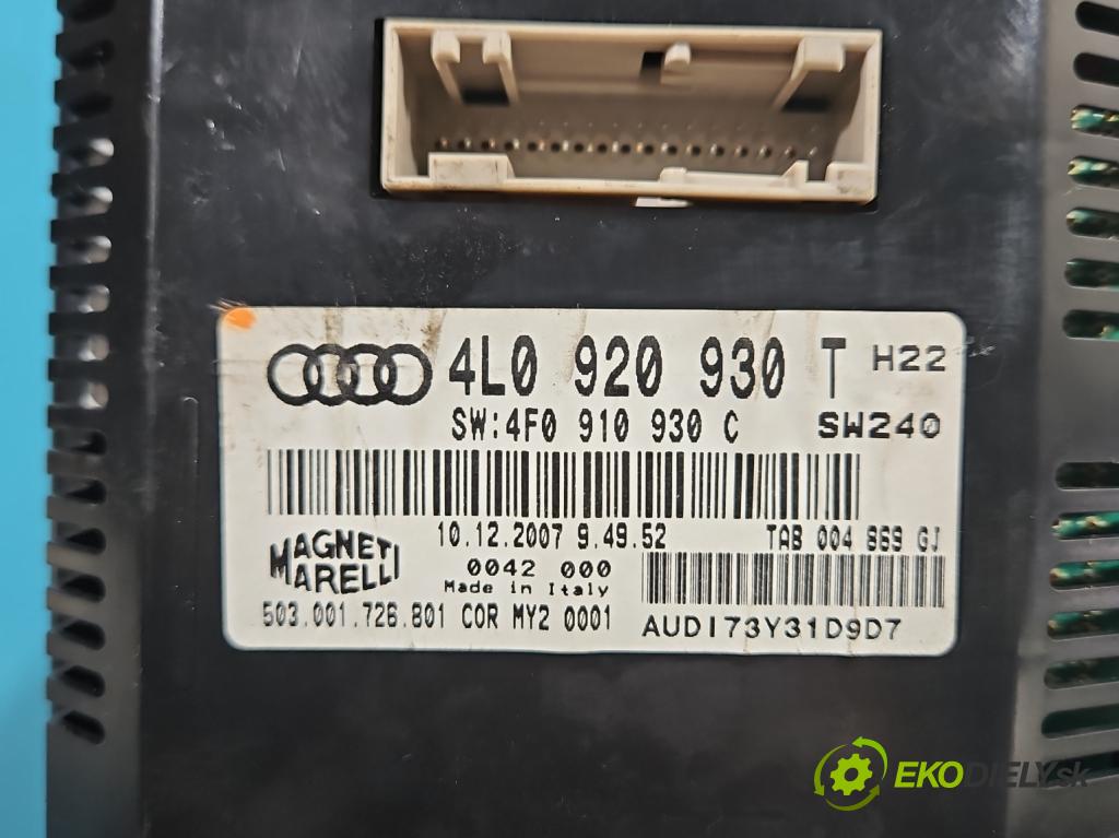 Audi Q7 2005-2015 4.2 TDI 326KM automatic 240 kW 4134 cm3 5- prístrojovka/ budíky 4L0920930T (Prístrojová doska)