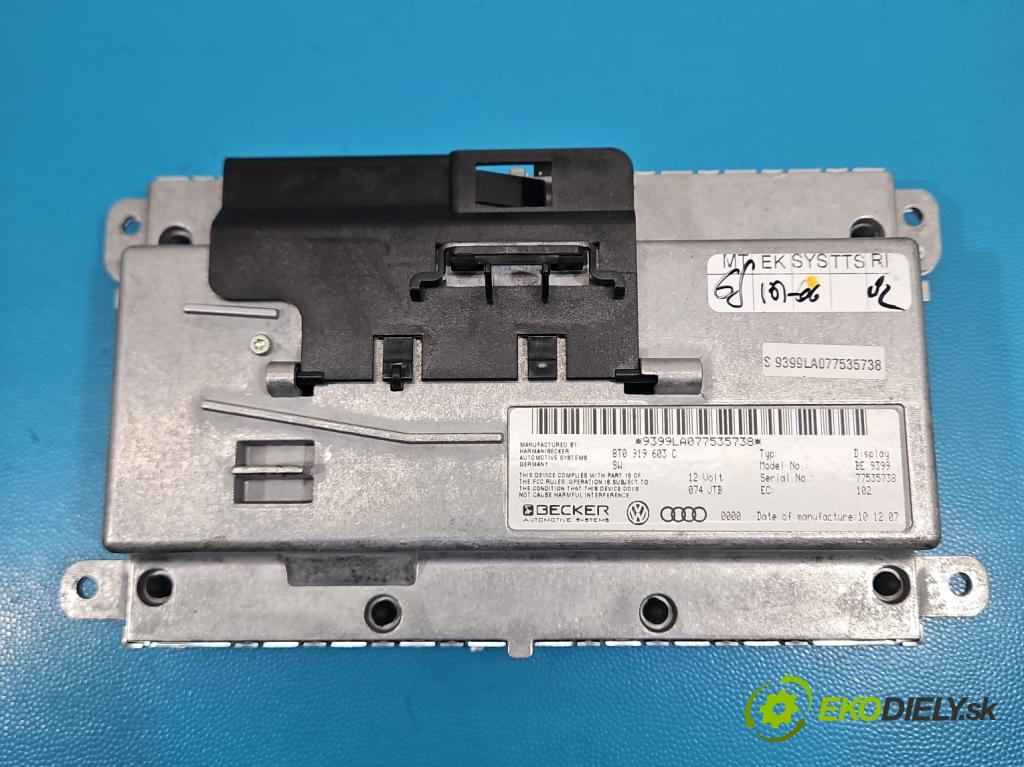 Audi Q7 2005-2015 4.2 TDI 326KM automatic 240 kW 4134 cm3 5- Zobrazit: 8T0919603C (Prístrojová doska)