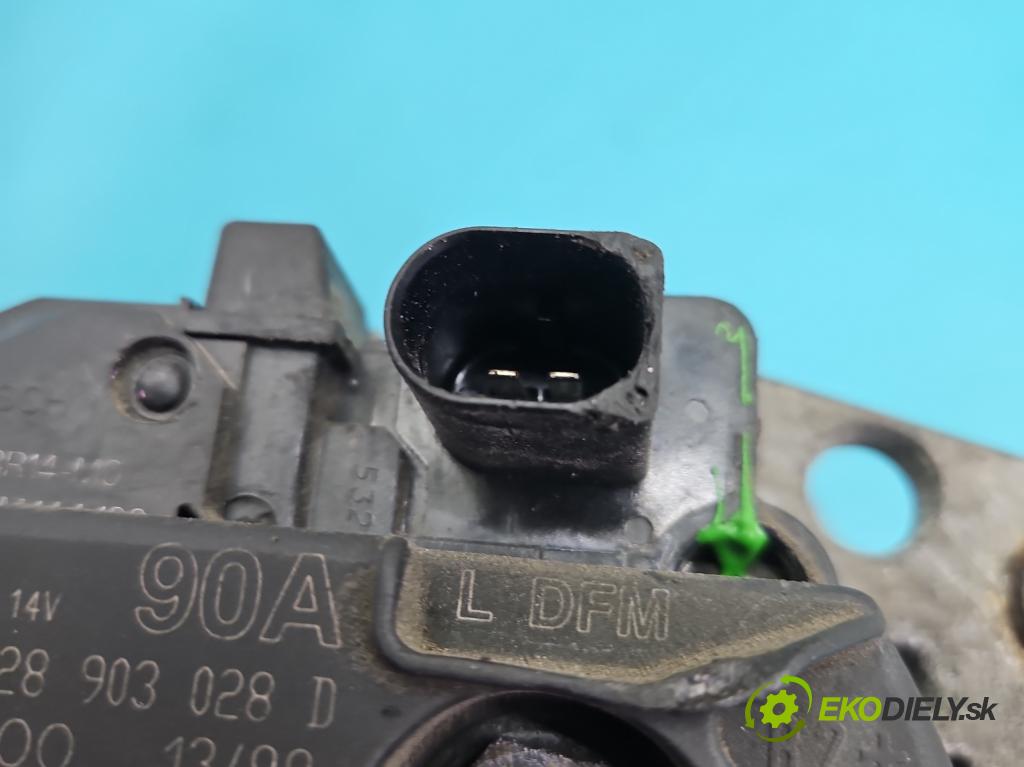 Vw Golf IV 1997-2003 1.6 sr 101 HP manual 74 kW 1595 cm3 5- Alternator 028903028D (Alternátor)