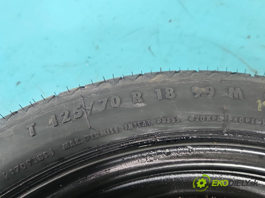 Seat Leon II 2005-2012 1.6 SR 102 HP manual 75 kW 1595 cm3 5- koleso rezervne 18"