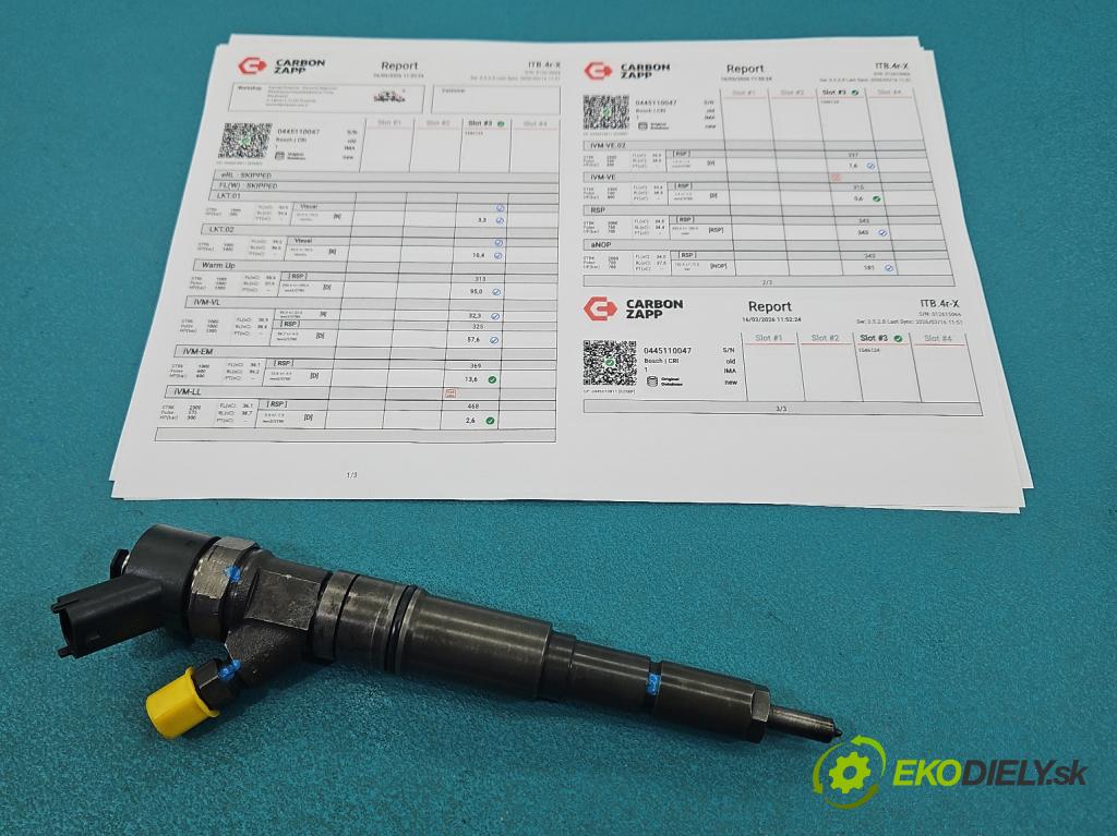 Bmw 5 E39 1996-2003 3.0d 184 hp manual 135 kW 2926 cm3 4- vstřikovač 0445110047 (Vstřikovač paliva)
