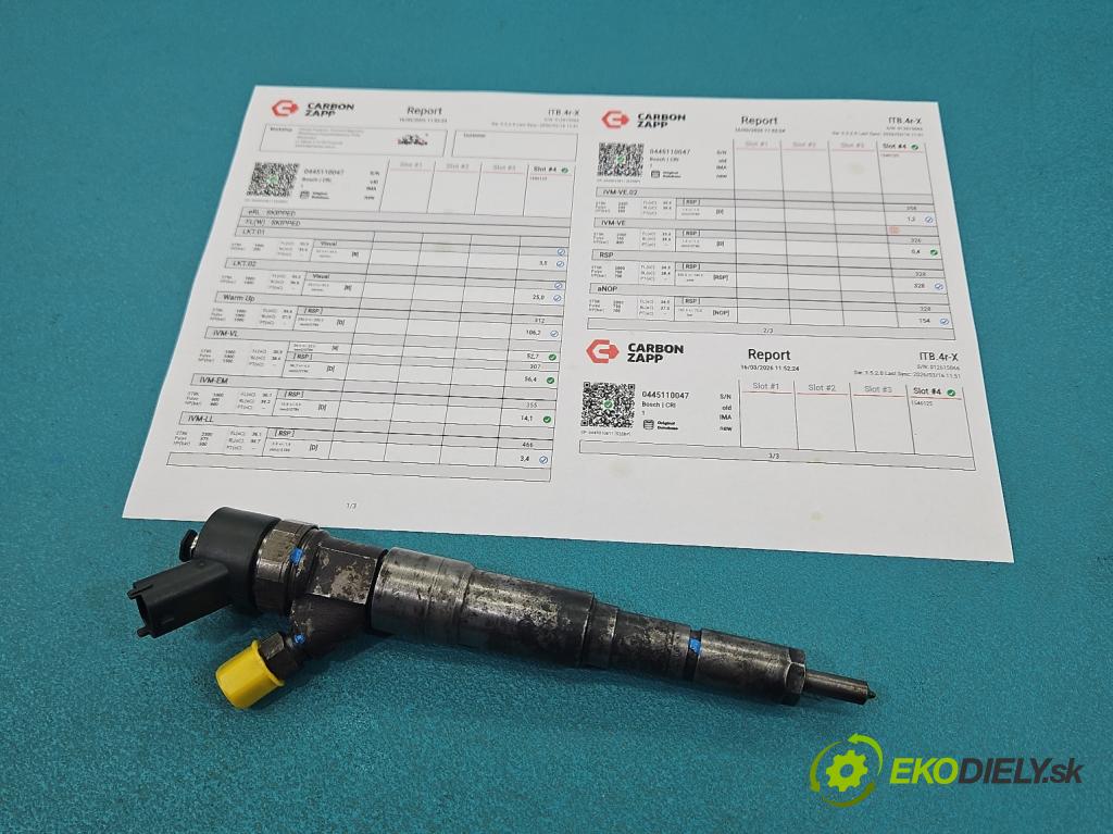 Bmw 5 E39 1996-2003 3.0d 184 hp manual 135 kW 2926 cm3 4- vstřikovač 0445110047 (Vstřikovač paliva)