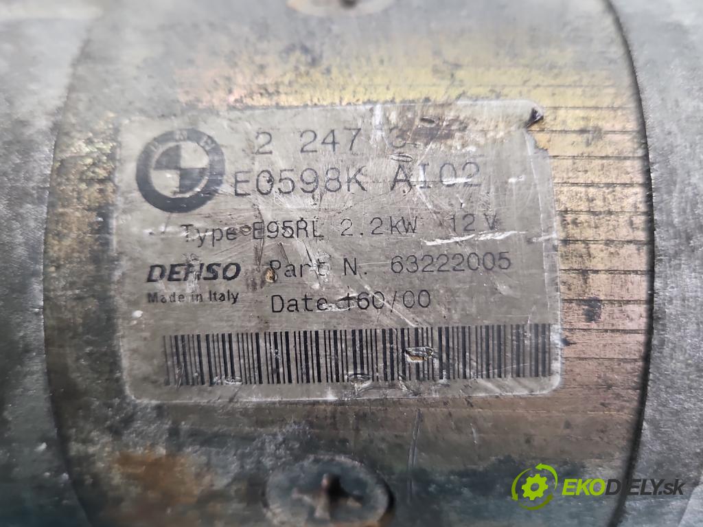 Bmw 5 E39 1996-2003 3.0d 184hp manual 135 kW 2926 cm3 4- štartér 2247391 (Štartér)