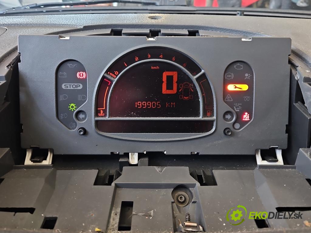 Renault Modus 1.2 16V 75 HP manual 55 kW 1149 cm3 5- prístrojovka/ budíky 8200418021F (Prístrojová doska)