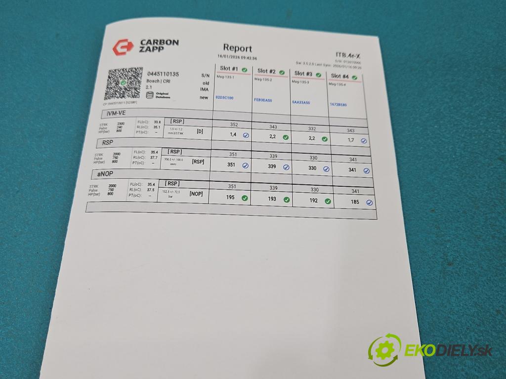 Citroen C2 1.4 hdi 73 HP manual 54 kW 1360 cm3 3- vstrek komplet 0445110135