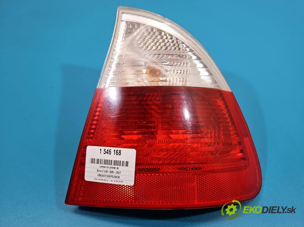 Bmw 3 E46 1998-2007 1.8 116 HP manual 85 kW 1796 cm3 5- svetlo / reflektor zadné pravé 6928388 (Kľučka dverí ostatné)