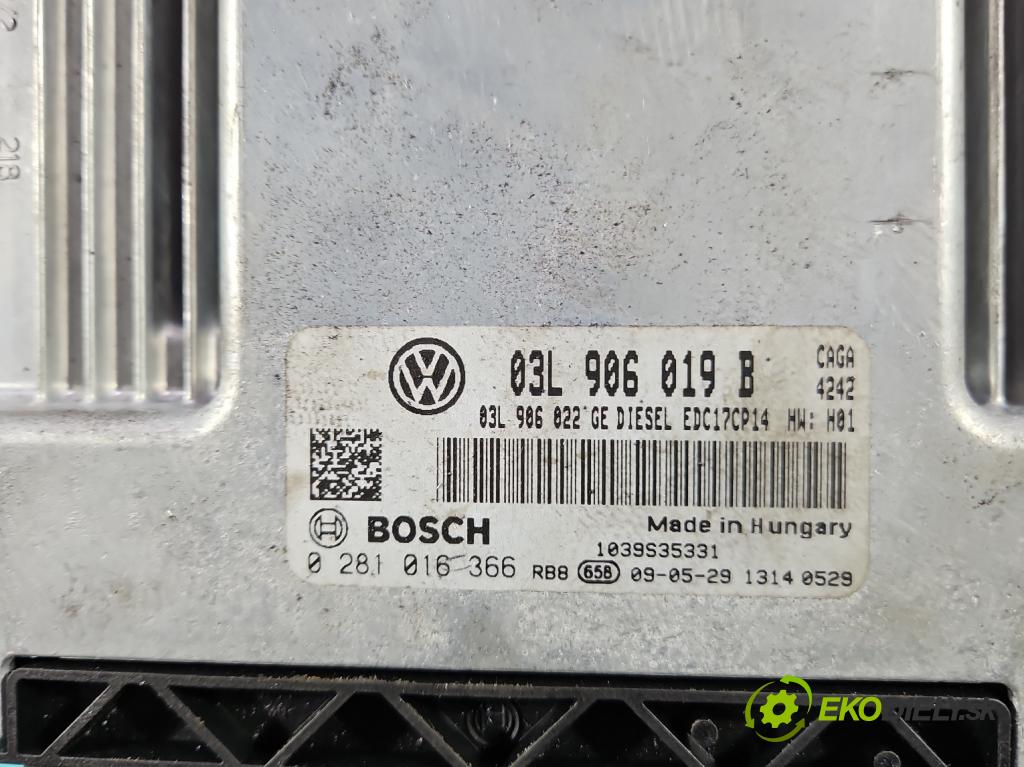 Seat Exeo 2.0 tdi 143 HP manual 105 kW 1968 cm3 5- riadiaca jednotka motora 03L906019B