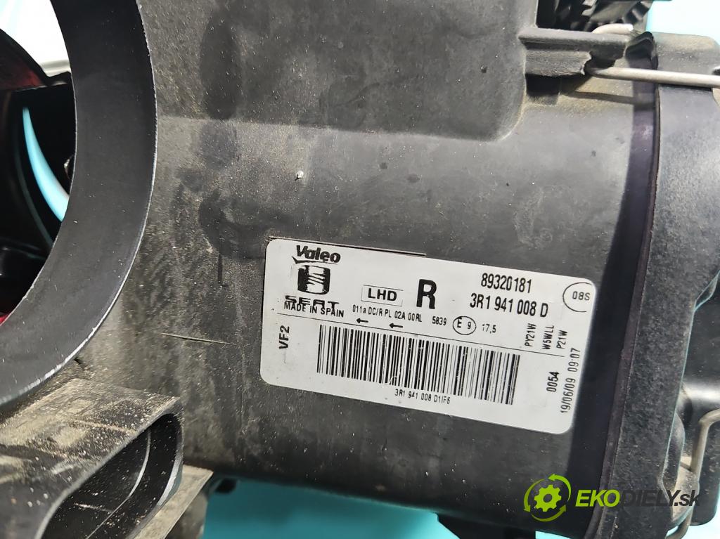 Seat Exeo 2.0 tdi 143 HP manual 105 kW 1968 cm3 5- Reflektor: pravý 3R1941008D (Svetlo predné pravé)