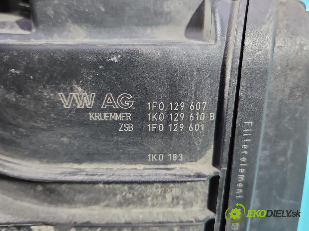 Seat Leon II 2005-2012 1.6 SR 102 HP manual 75 kW 1595 cm3 5- obal filtra vzduchu 1F0129607 (Obal vzduchového filtra)