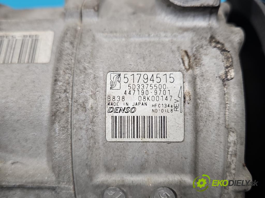 Fiat Punto Grande 1.4 T 120 hp manual 88 kW 1368 cm3 5- Kompresor: klíma 51794515 (Kompresor klimatizace)