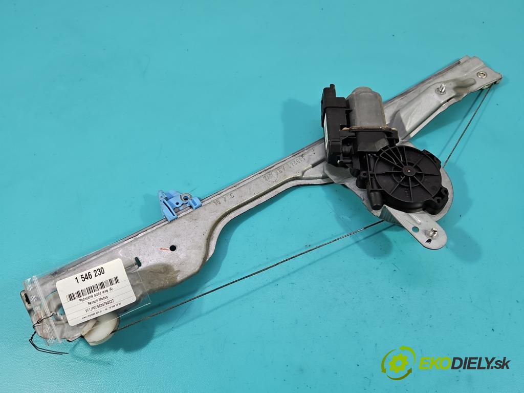 Renault Modus 1.2 16V 75 HP manual 55 kW 1149 cm3 5- mechanizmus okna predné ľavý 503620080119