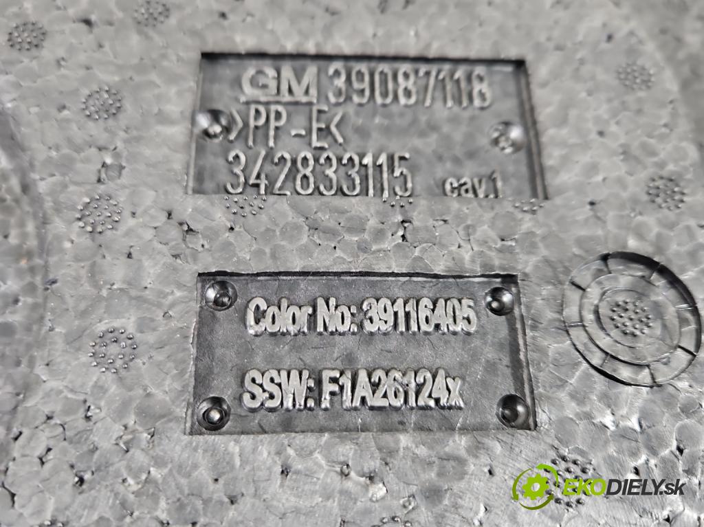 Opel Insignia B 2017-2022 2.0 cdti 209KM automatic 154 kW 1956 cm3 5- Příspěvek: Polystyren: kufra: 39087118