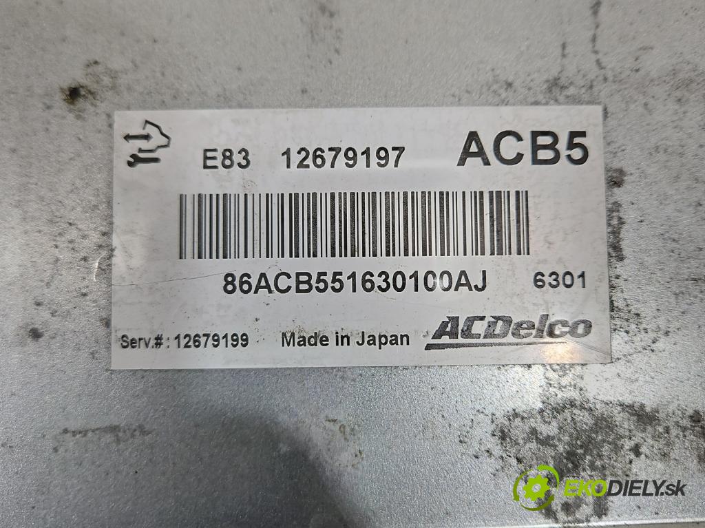 Opel Corsa E 2014-2019 1.4 16V 75 HP manual 55 kW 1398 cm3 5- riadiaca jednotka motora 12679197
