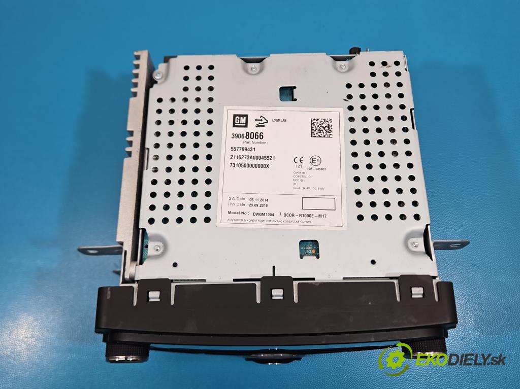 Opel Corsa E 2014-2019 1.4 16V 75 HP manual 55 kW 1398 cm3 5- Radio originál 39068066