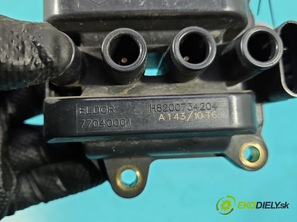 Renault Modus 1.2 16V 75 HP manual 55 kW 1149 cm3 5- cievka zapaľovacia 8200702693 (Zapaľovacia cievka)