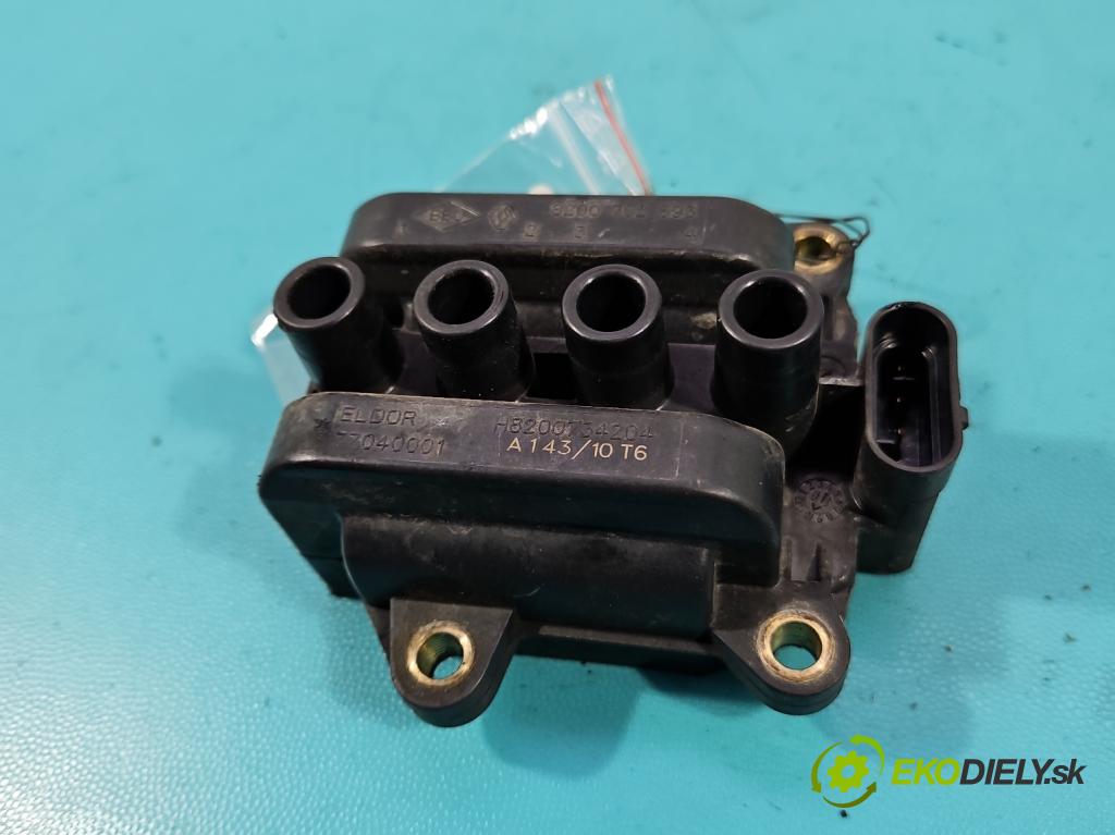 Renault Modus 1.2 16V 75 HP manual 55 kW 1149 cm3 5- cievka zapaľovacia 8200702693 (Zapaľovacia cievka)