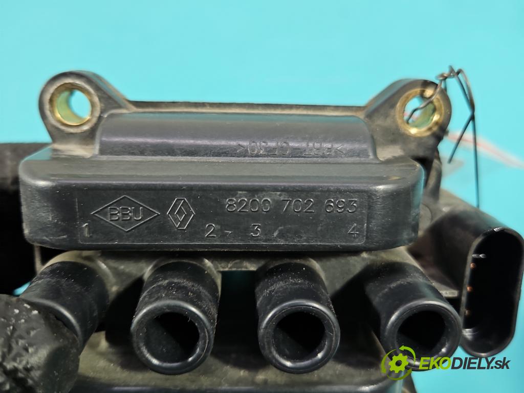 Renault Modus 1.2 16V 75 HP manual 55 kW 1149 cm3 5- cievka zapaľovacia 8200702693 (Zapaľovacia cievka)