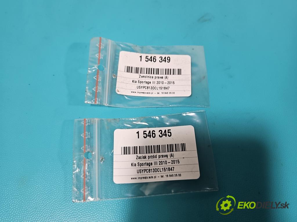Kia Sportage III 2010-2015 2.0 crdi 184hp automatic 135 kW 1995 cm3 5- brzdič predné pravý  (Kľučka dverí ostatné)